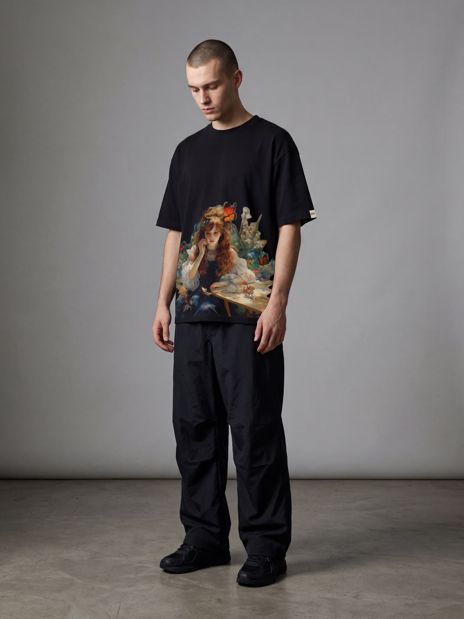 Áo Thun Cao Cấp Unisex Graphic VBAL T-Shirt Ver.1 LIMEORANGE - Đen
