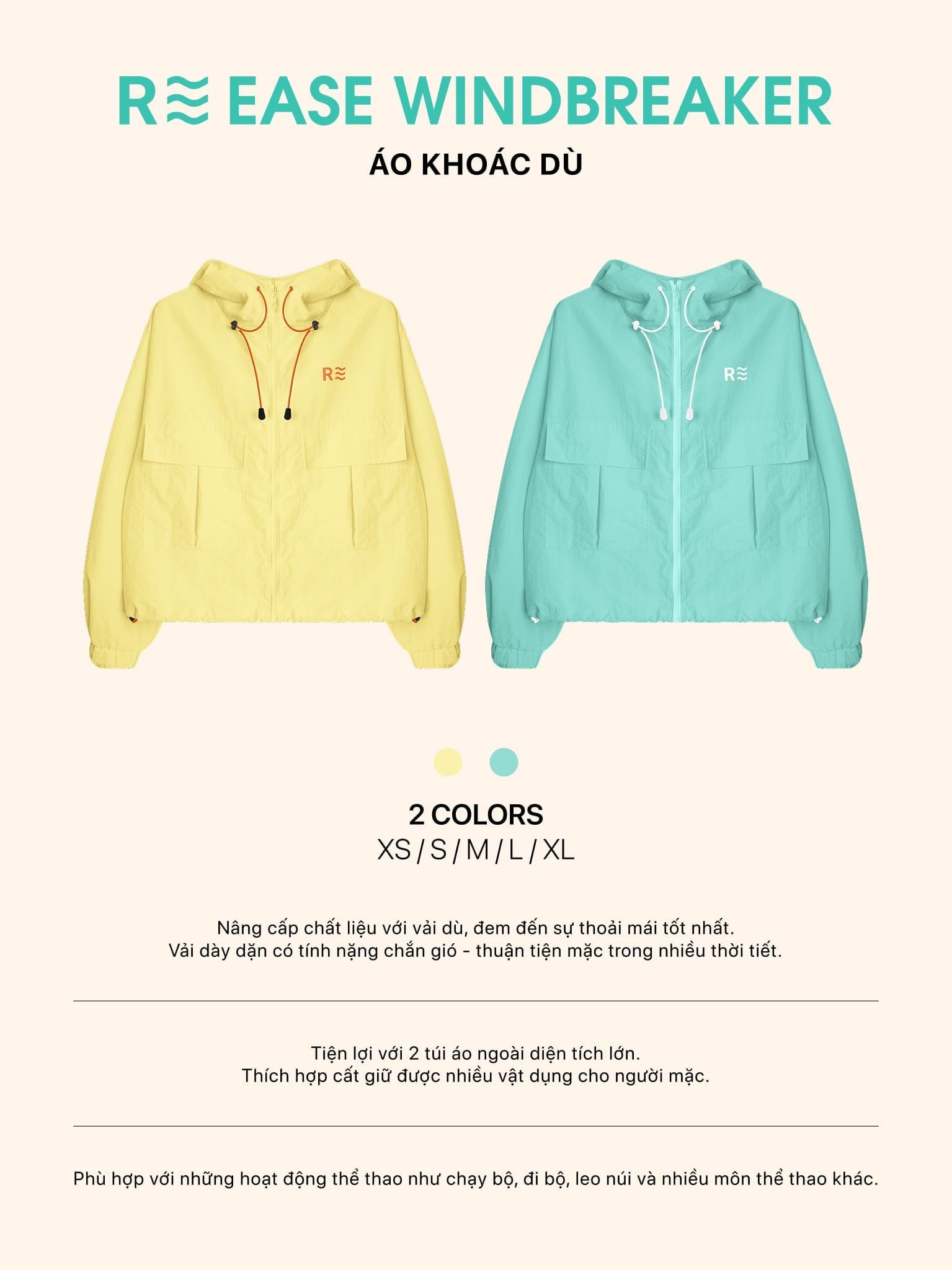 Áo khoác dù - Ease Windbreaker