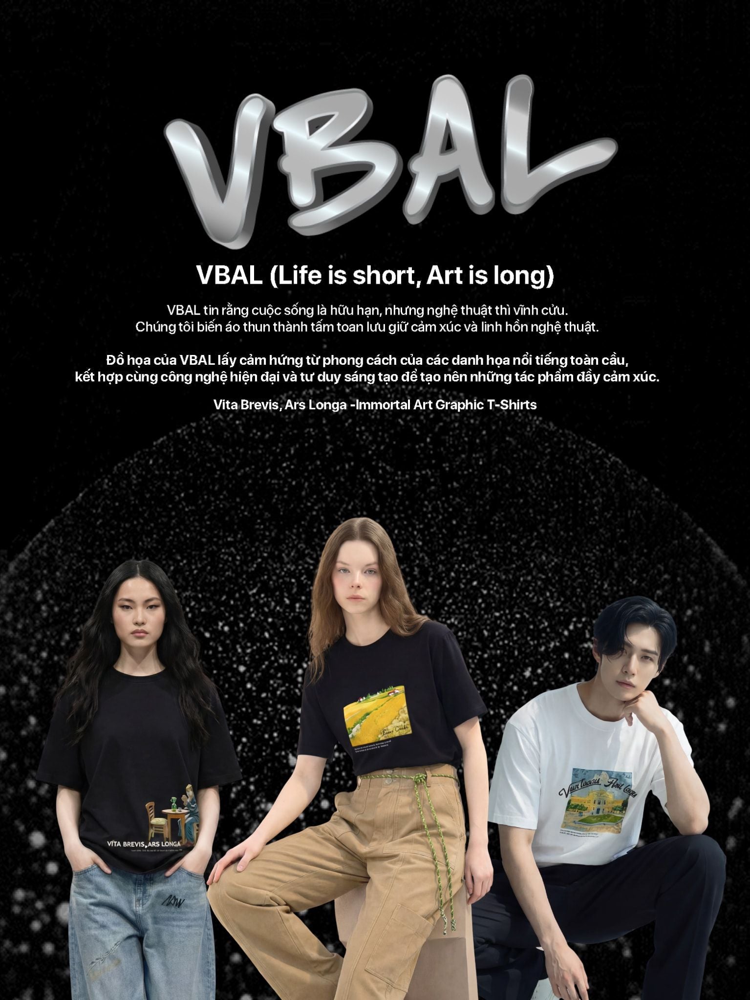 Áo Thun Cao Cấp Unisex Graphic VBAL T-Shirt Ver.2 LIMEORANGE