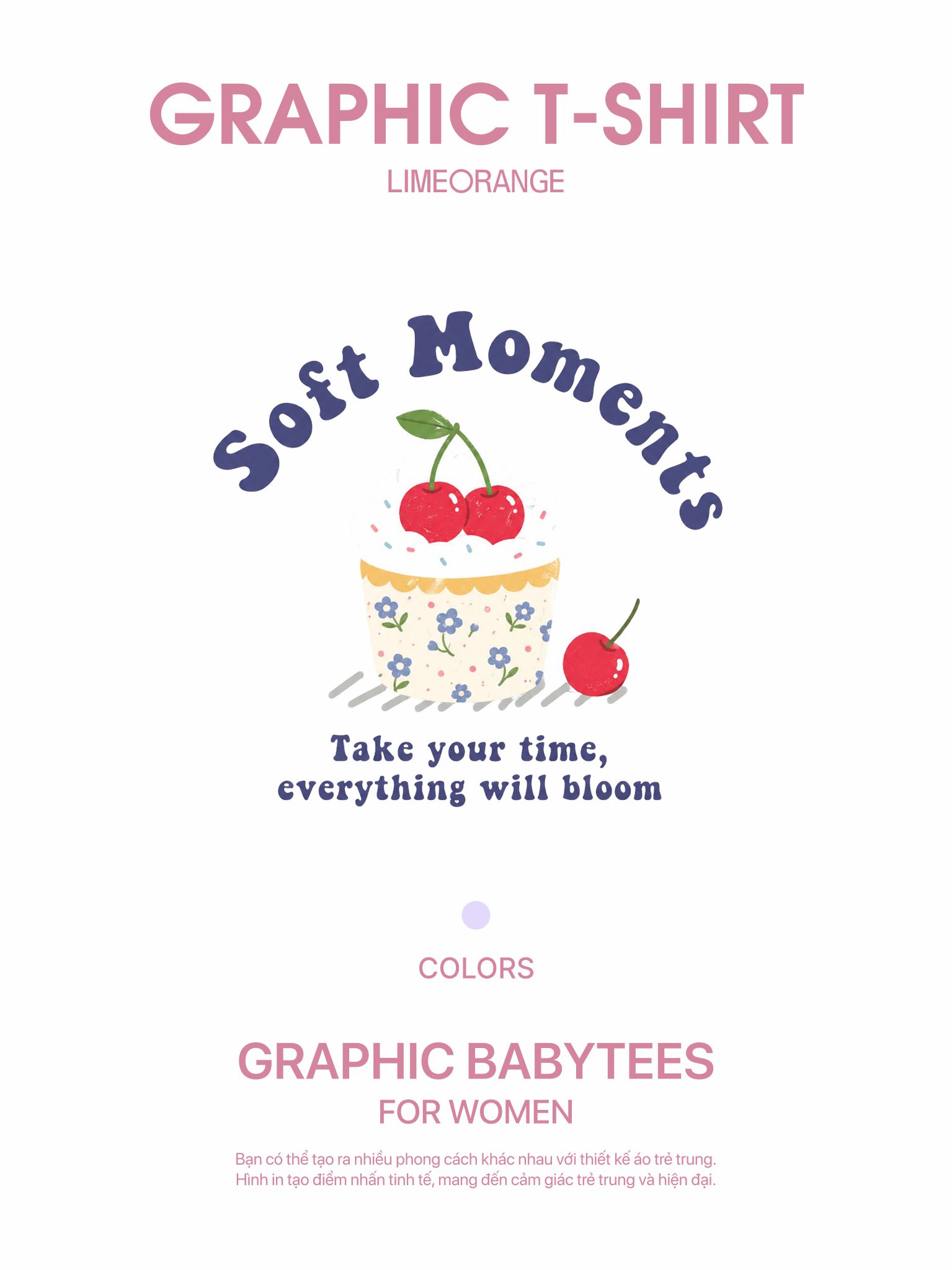 Áo Thun Baby Fit Graphic Soft Moments LIMEORANGE