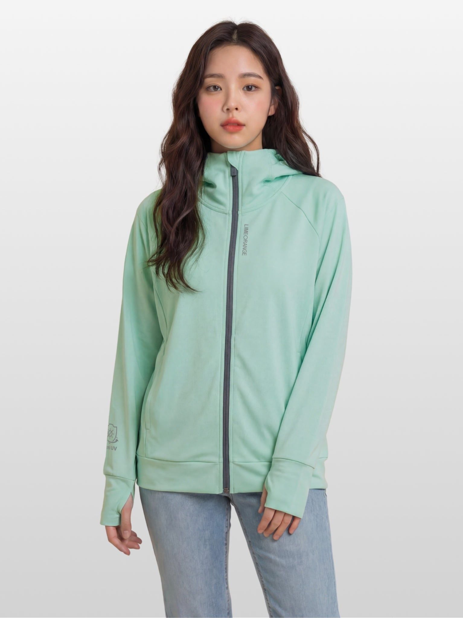 Áo khoác chống nắng chống tia UV - UV SUNSCREEN HOODIE - Xanh Ngọc