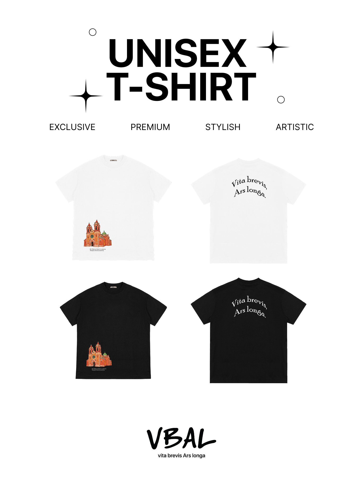 Áo Thun Cao Cấp Unisex Graphic VBAL T-Shirt Ver.2 LIMEORANGE