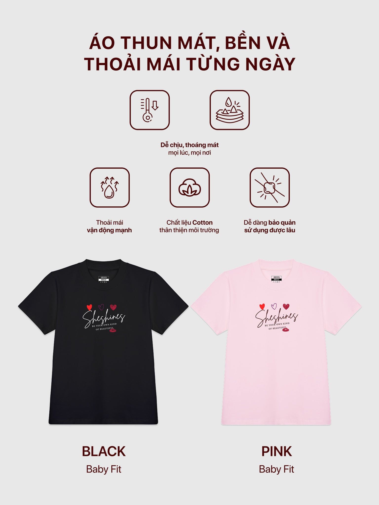 Áo thun hình in nữ - Bloom & Cute T-shirt