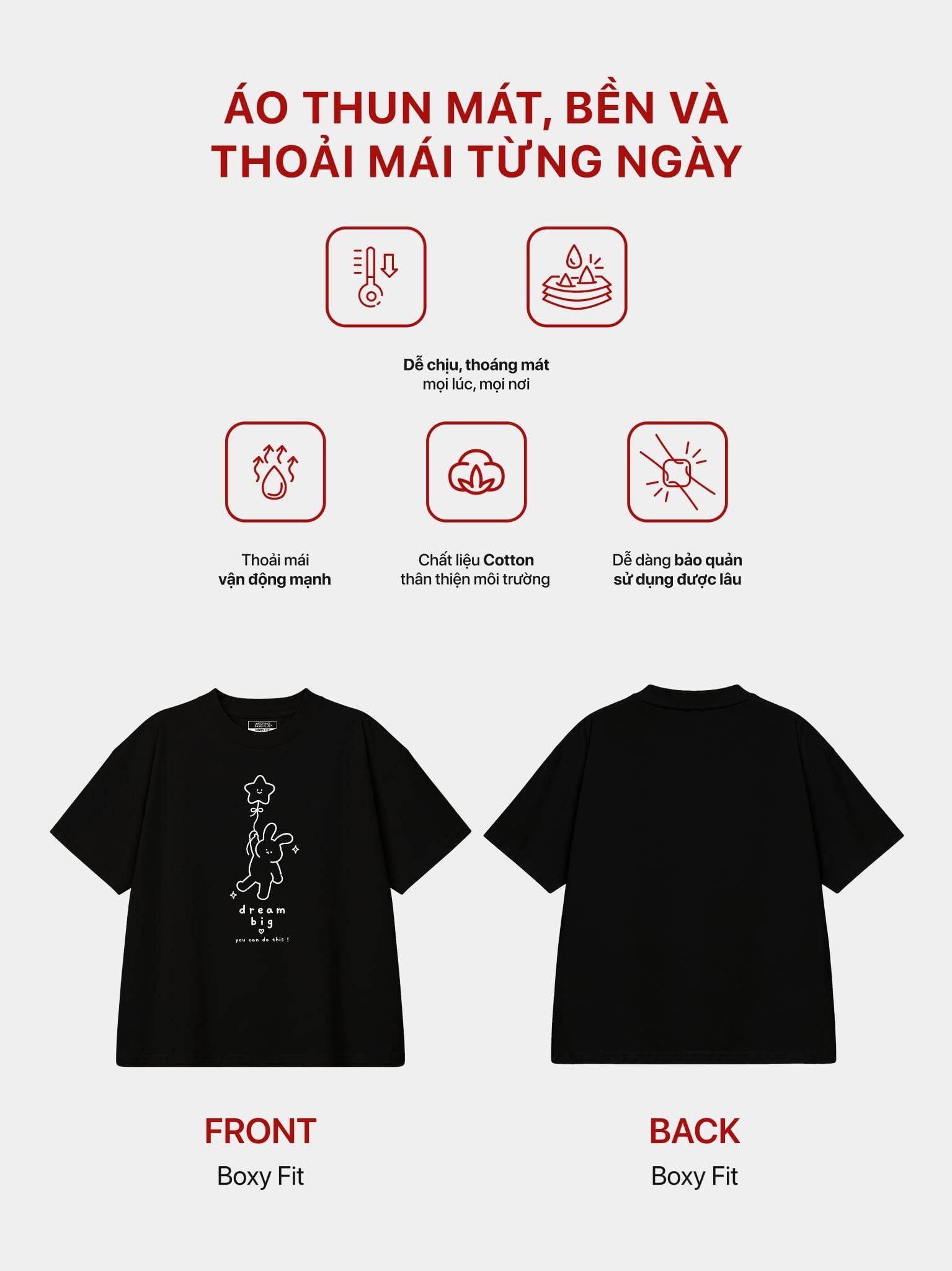 Áo thun Unisex Nam Nữ Boxy Fit Form Rộng Graphic Bunny LIMEORANGE