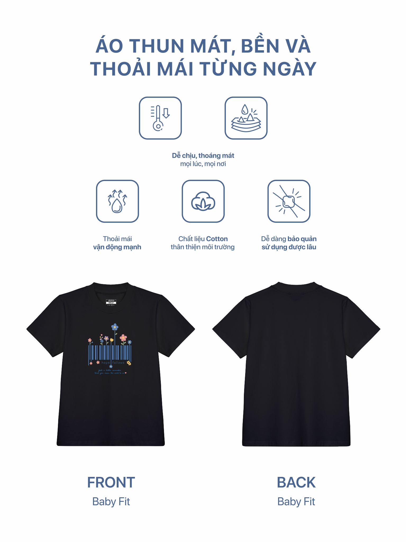 Áo Thun Baby Fit Graphic Little Reminder LIMEORANGE