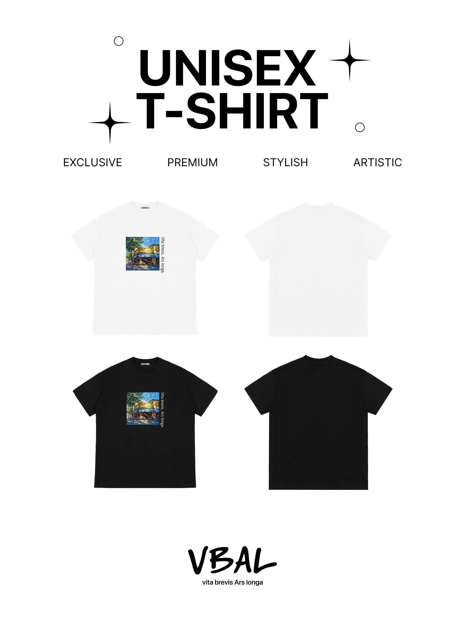 Áo Thun Cao Cấp Unisex Graphic VBAL T-Shirt Ver.2 LIMEORANGE