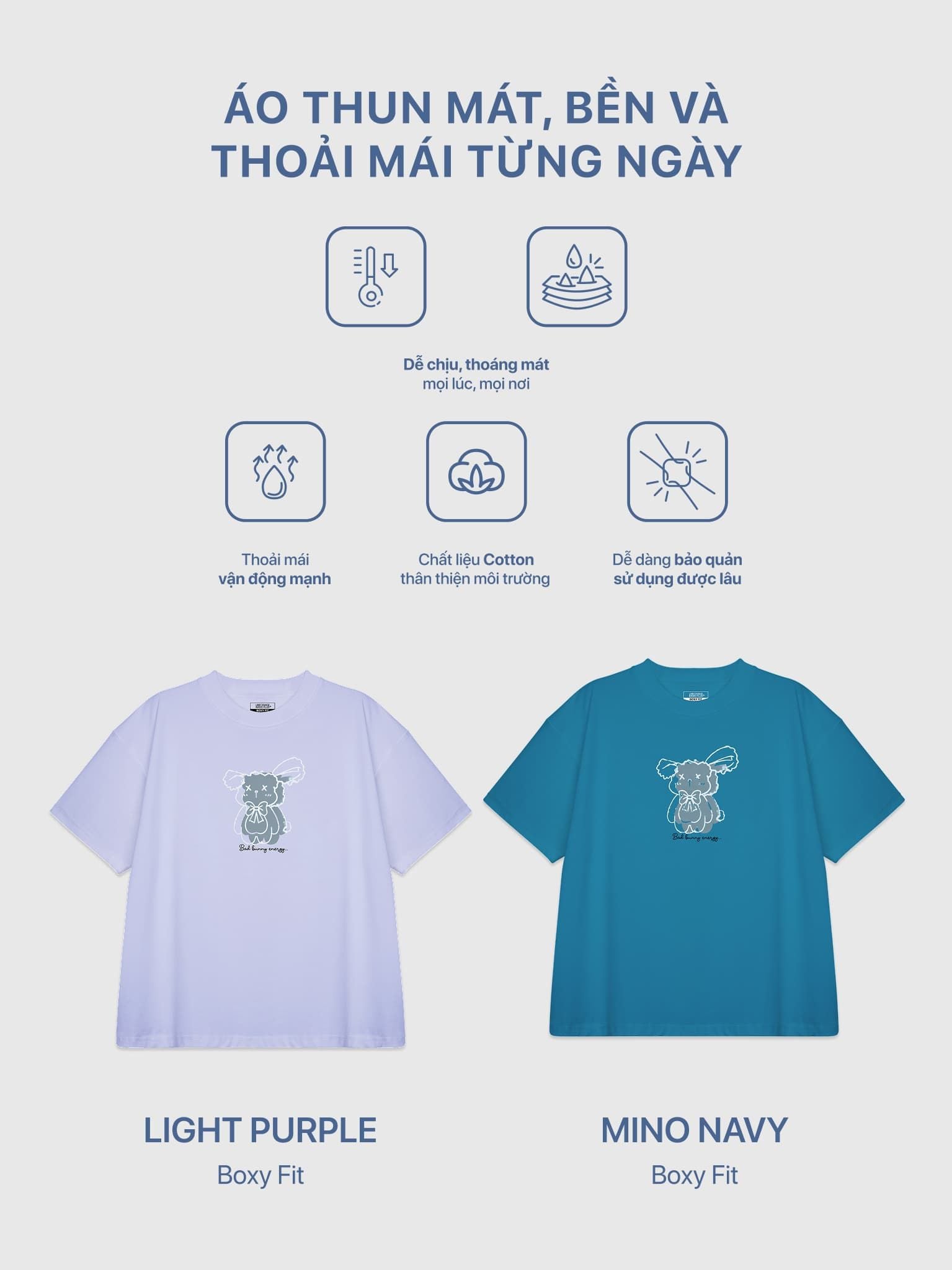 Áo Thun Boxy Fit Graphic Bad Bunny LIMEORANGE