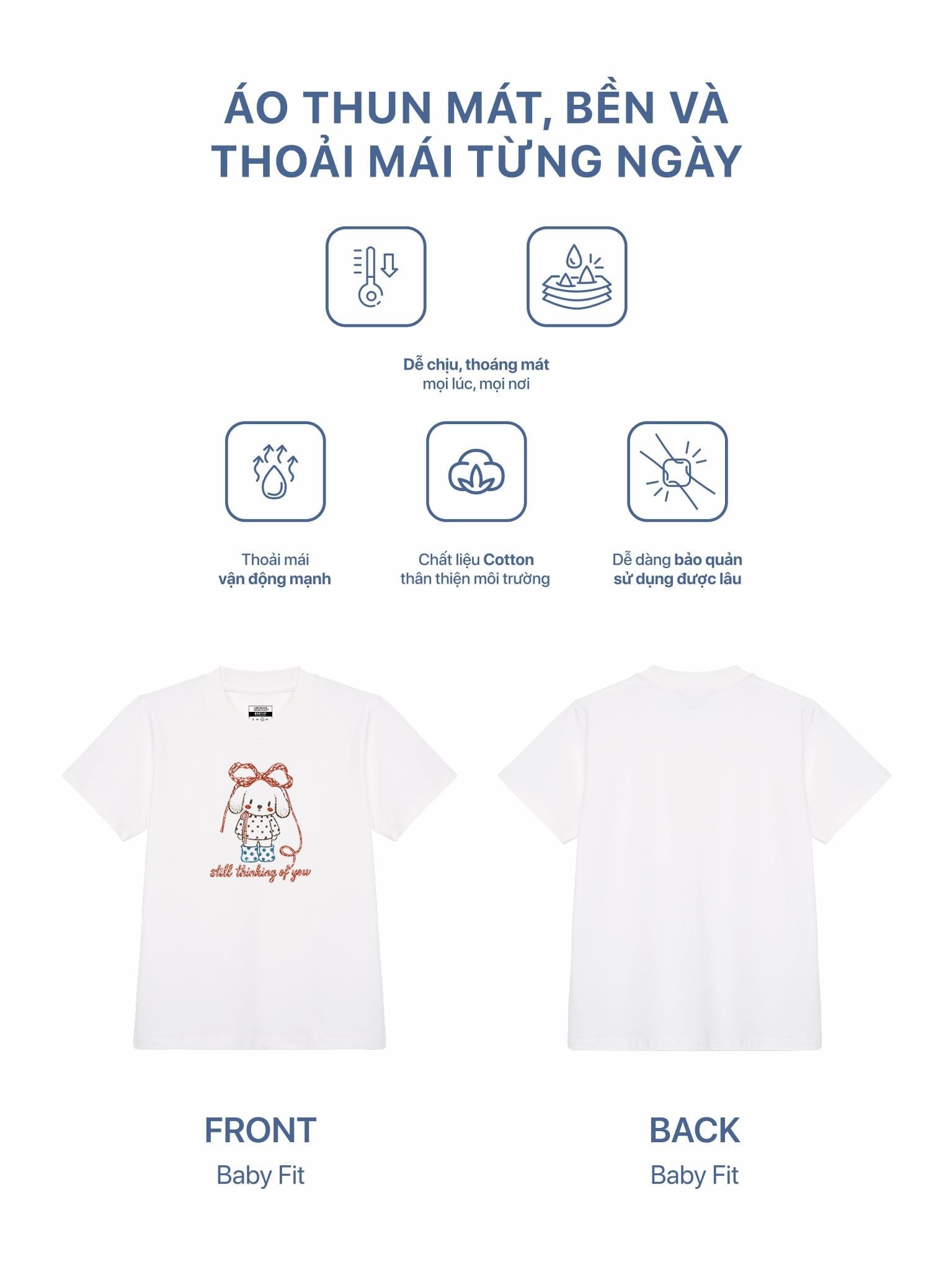 Áo Thun Baby Fit Graphic Still Thinking Of You LIMEORANGE