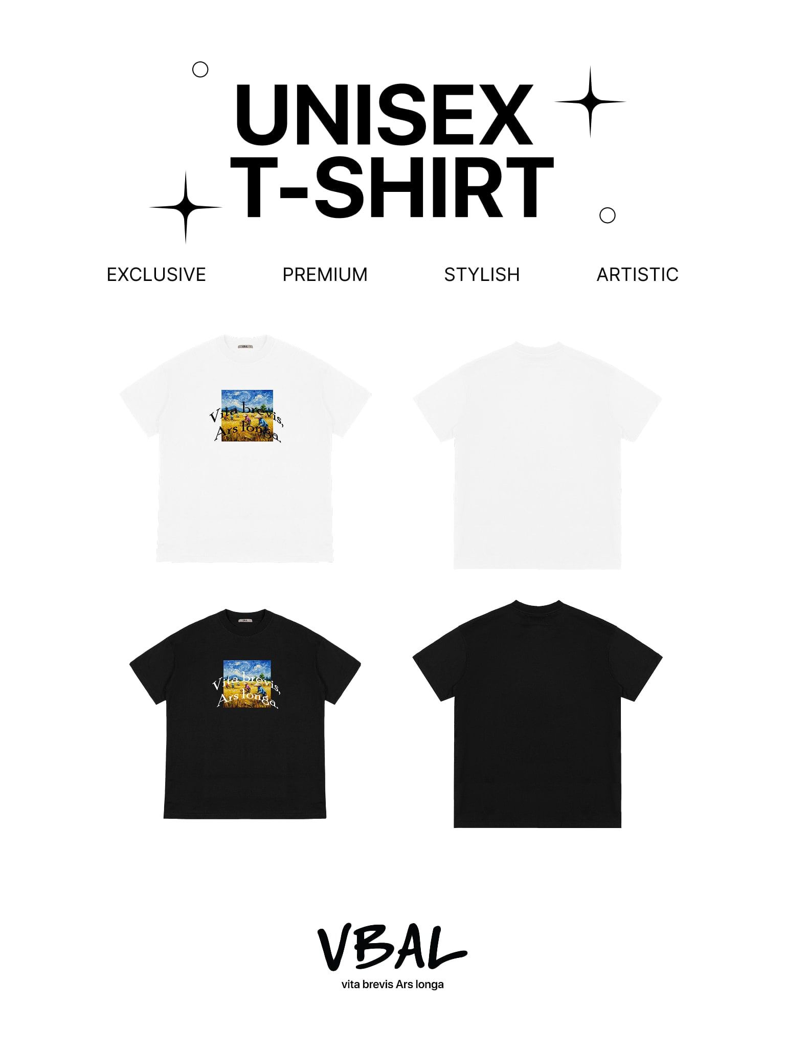 Áo Thun Cao Cấp Unisex Graphic VBAL T-Shirt Ver.2 LIMEORANGE