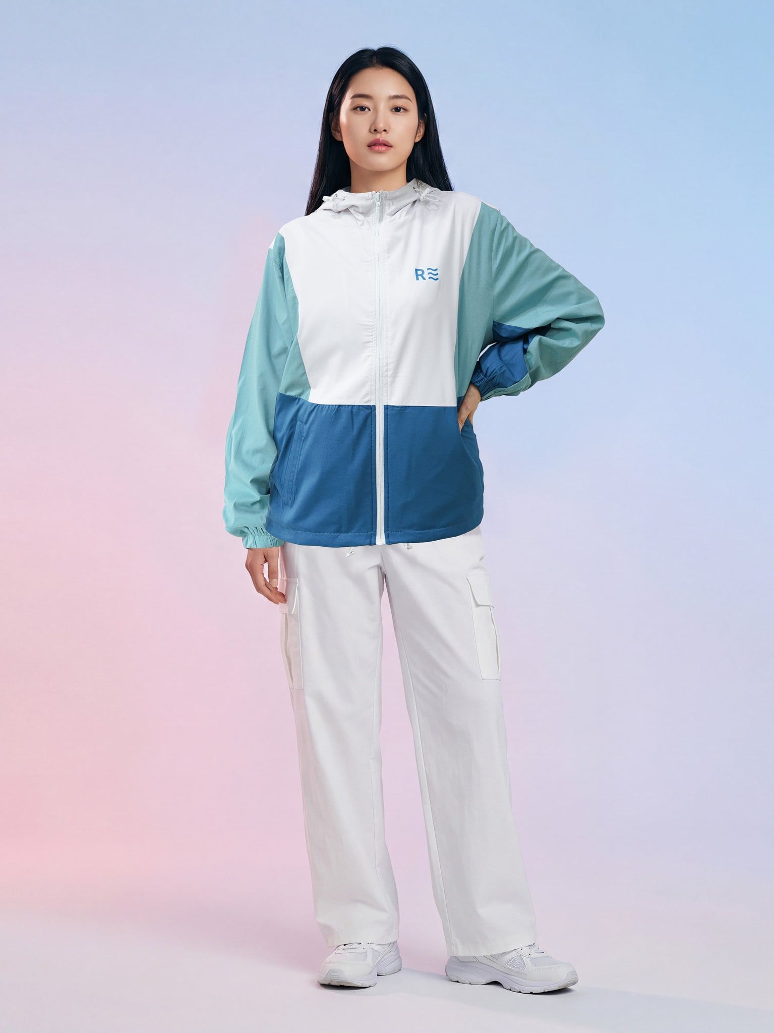 Áo khoác dù nam nữ - Windstopper 9 - Xanh Ngọc