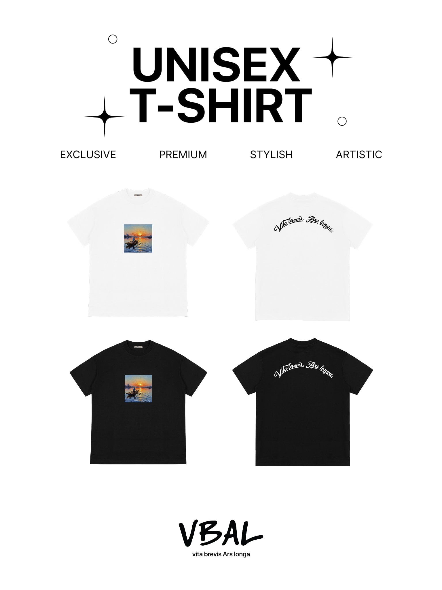 Áo Thun Cao Cấp Unisex Graphic VBAL T-Shirt Ver.2 LIMEORANGE