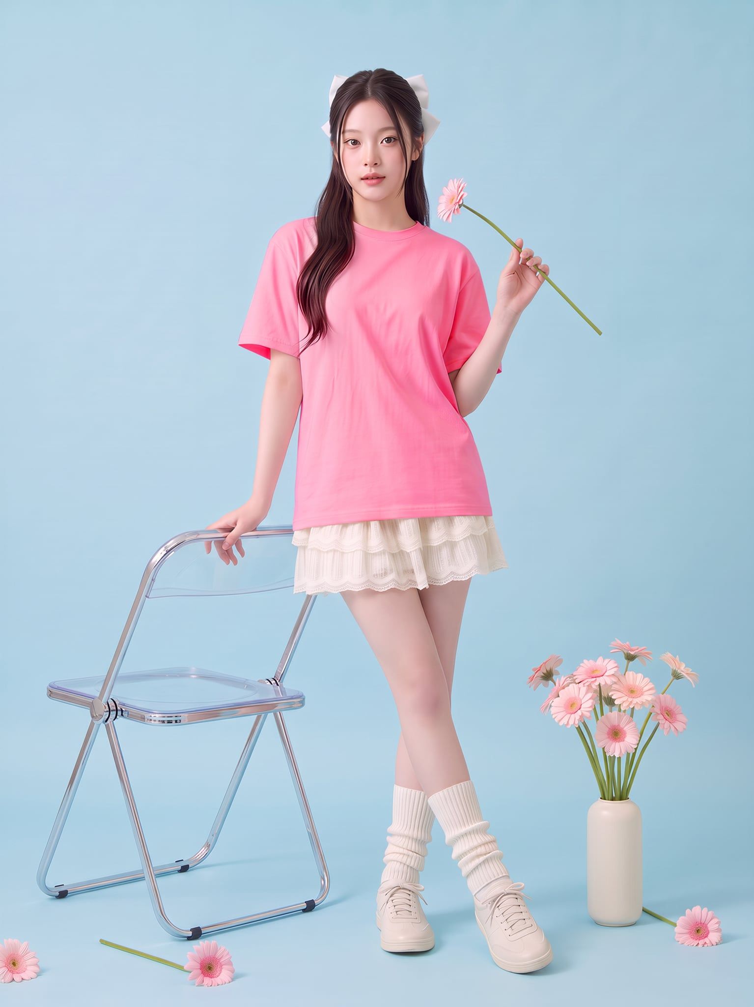 Áo Thun Trơn Nam Nữ Boxy Fit Basic Plus 5 LIMEORANGE - Hồng
