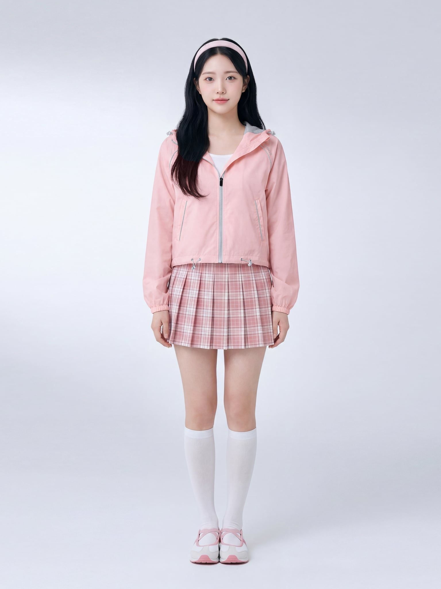 Áo Khoác Dù Nữ Dáng Lửng Chống Nắng Trượt Nước Windstopper 10 LIMEORANGE - Hồng