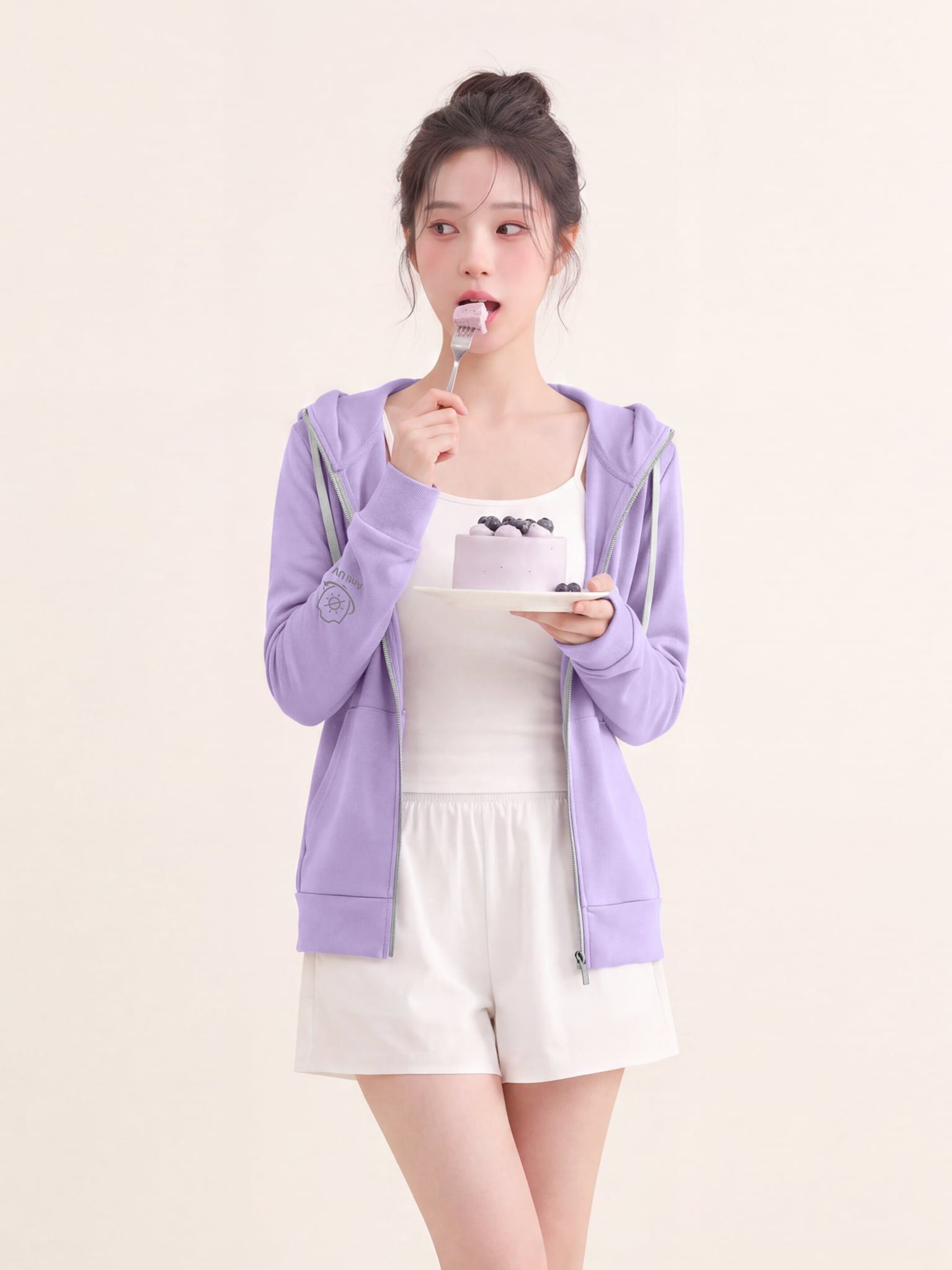 Áo Khoác Cotton Nữ Chống Nắng Chống Tia UV 99,8% Hoodie A8
