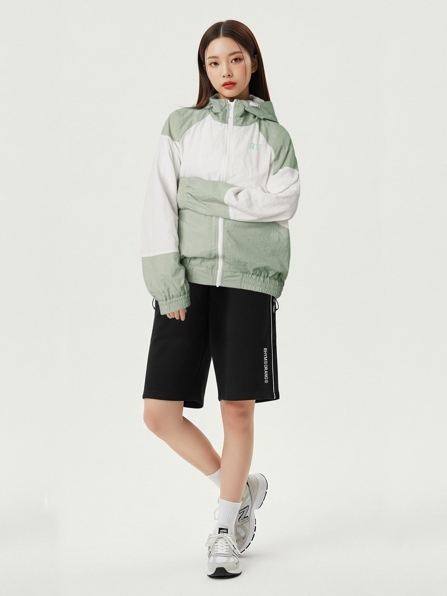 ÁO KHOÁC DÙ NHĂN NAM  NỮ FORM RỘNG - Flight Windbreaker Ver.2 - Xanh Lá Nhạt