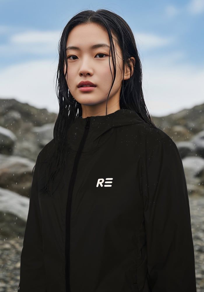 Áo khoác dù gấp gọn 1  lớp  - WindFlex Windbreaker - Đen