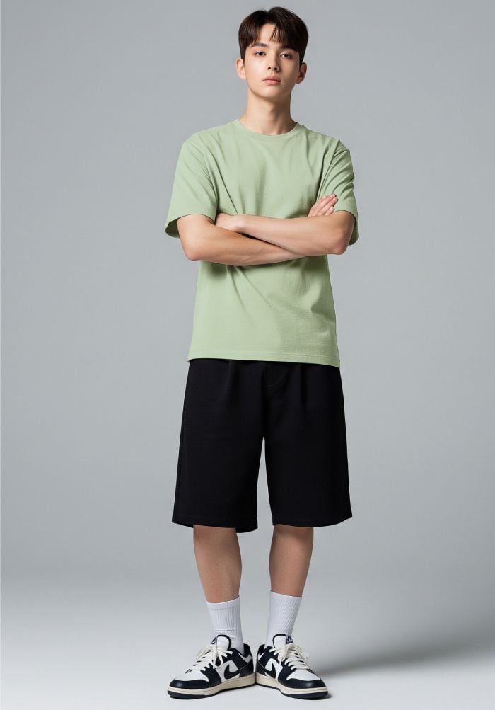 ÁO THUN TRƠN NAM NỮ PHOM VỪA  Standard Fit Cotton 230gsm- STANDARD FOR BASIC PLUS 5