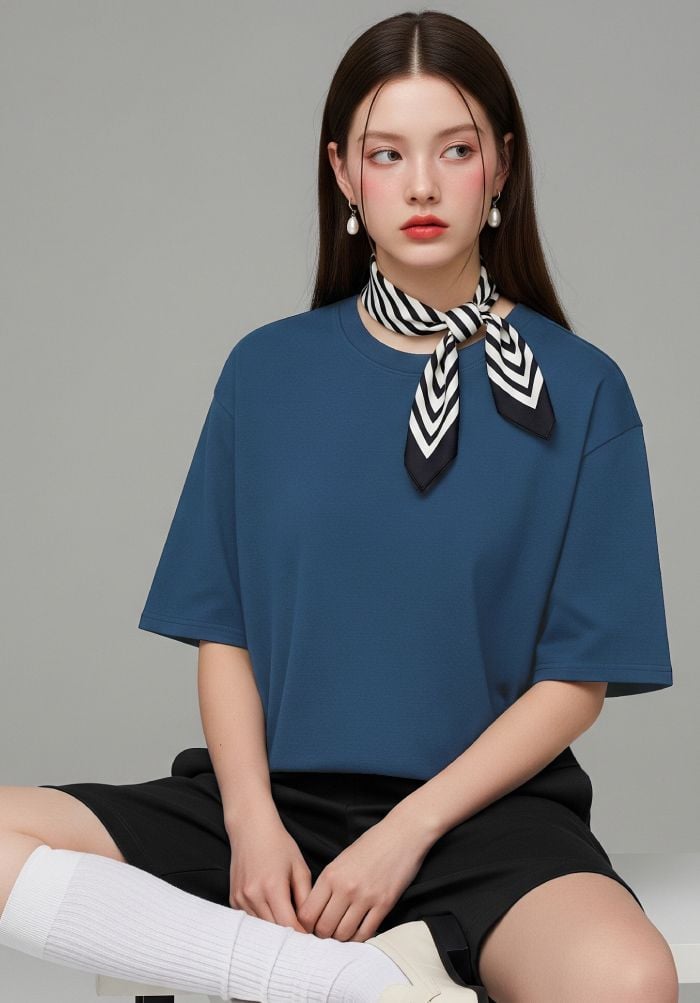 ÁO THUN TRƠN NAM NỮ PHOM VỪA  Standard Fit Cotton 230gsm- STANDARD FOR BASIC PLUS 5