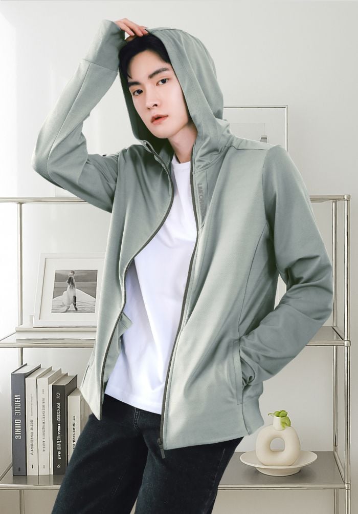 ÁO KHOÁC NAM CHỐNG NẮNG, KHÁNG KHUẨN - AIR HOODIE HARDSKIN 3 FOR MEN
