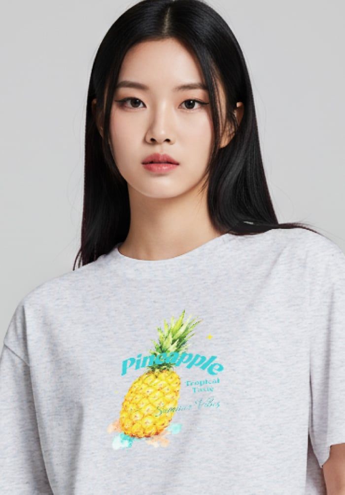 Áo thun hình in phom Boxy - Purely Sweet Collection