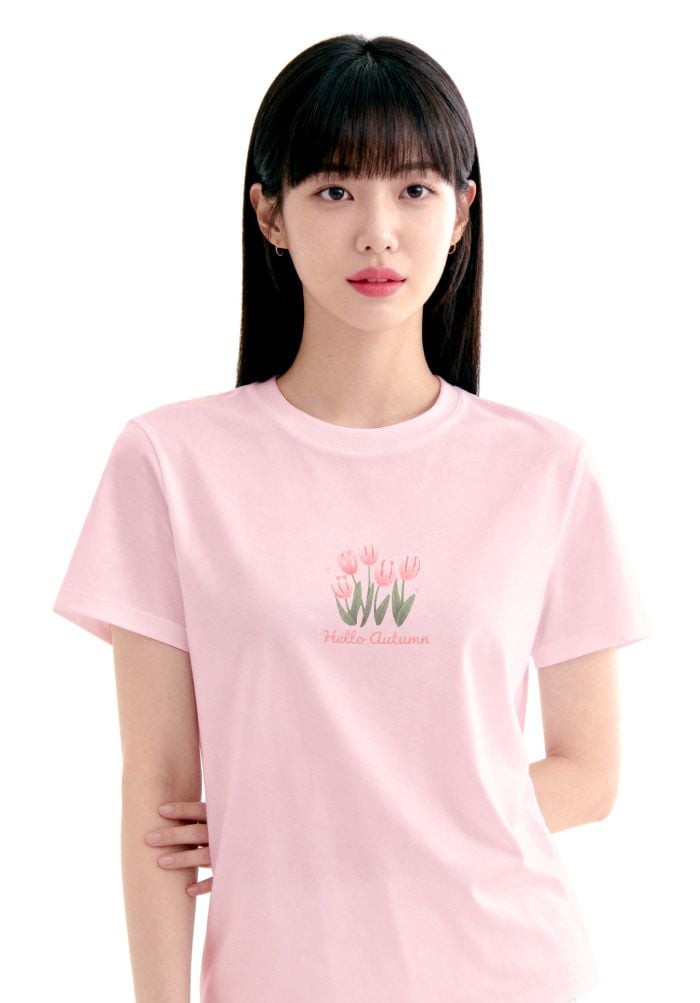 Áo thun hình in nữ - Floral Whispers T-shirt