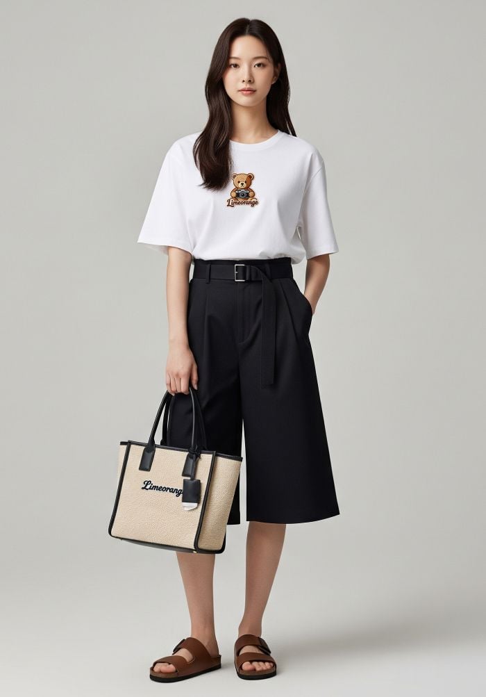 Áo thun hình in unisex - EmbroBear T-shirt