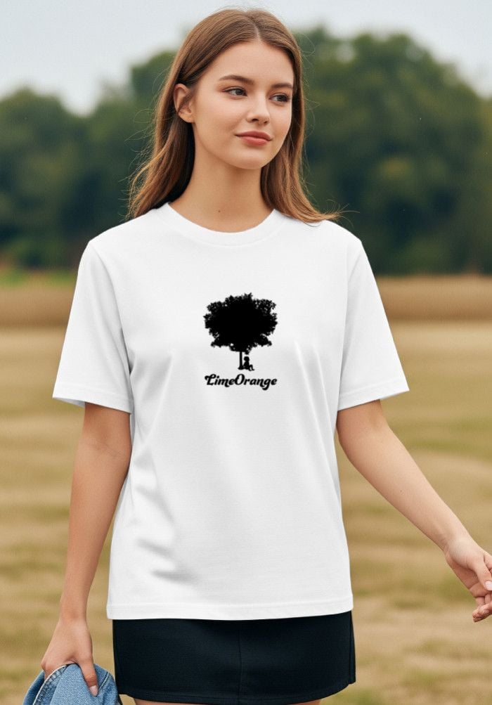 Áo thun hình in Unisex - Unisex Signature Tee - Trắng