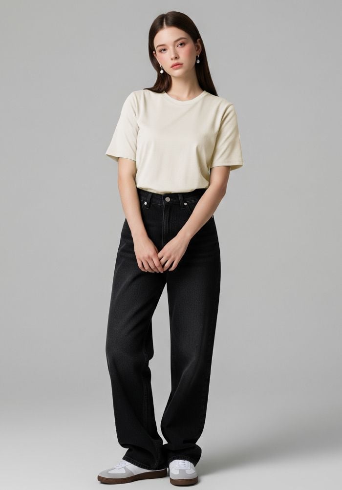 ÁO THUN TRƠN NAM NỮ PHOM VỪA  Standard Fit Cotton 230gsm- STANDARD FOR BASIC PLUS 5