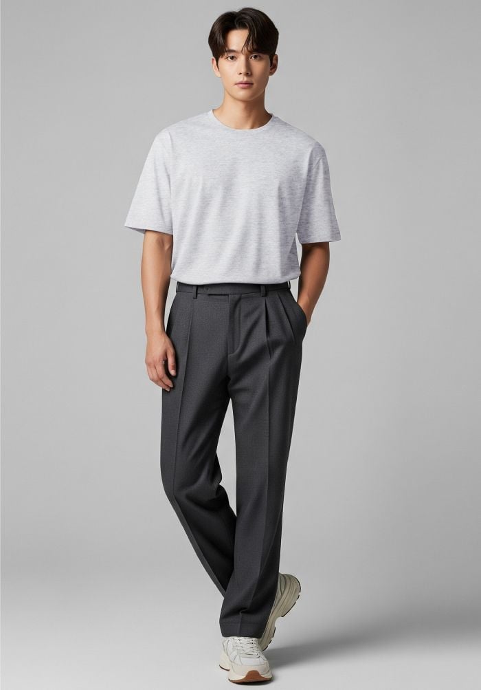 ÁO THUN TRƠN NAM NỮ PHOM VỪA  Standard Fit Cotton 230gsm- STANDARD FOR BASIC PLUS 5