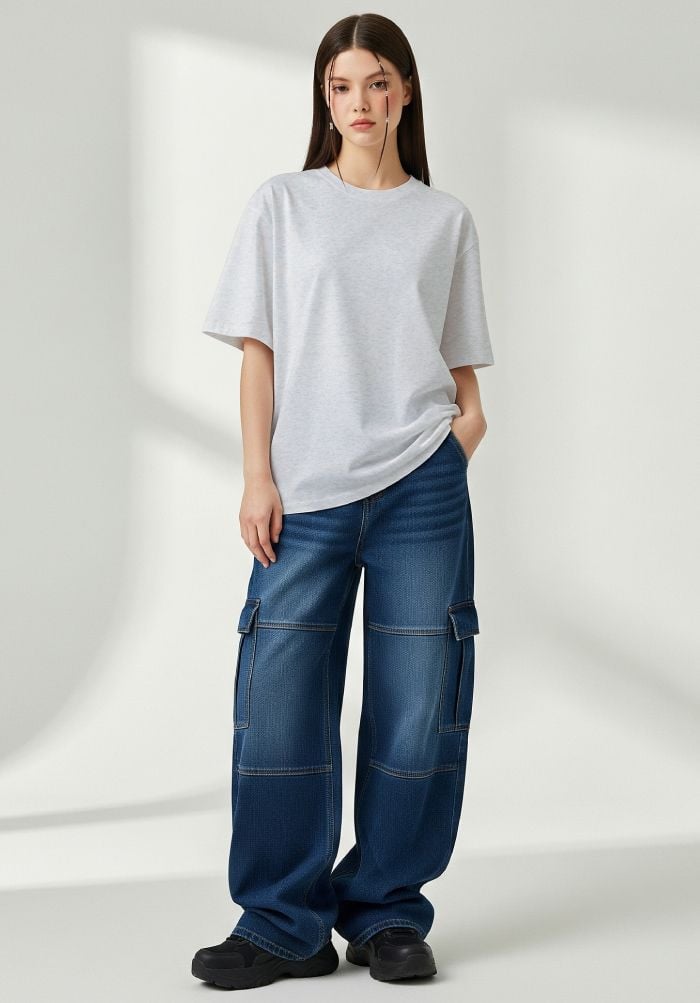 ÁO THUN TRƠN NAM NỮ PHOM VỪA  Standard Fit Cotton 230gsm- STANDARD FOR BASIC PLUS 5