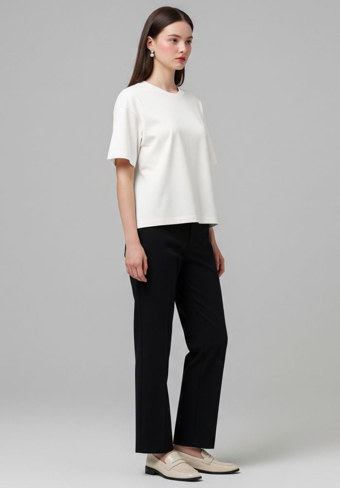 ÁO THUN TRƠN NAM NỮ PHOM VỪA  Standard Fit Cotton 230gsm- STANDARD FOR BASIC PLUS 5