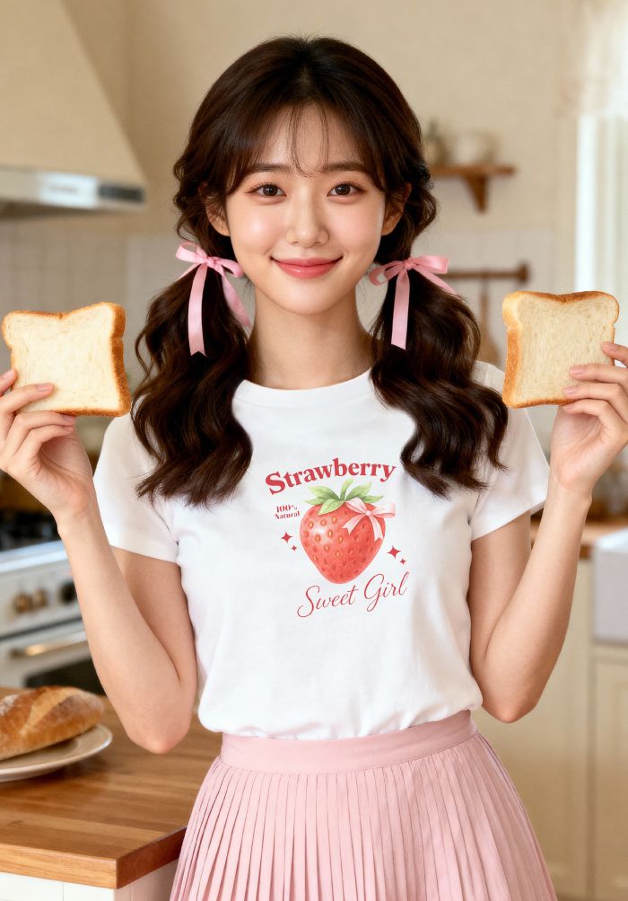 Áo thun hình in phom Baby Tee - Purely Sweet Collection