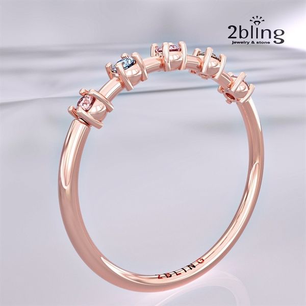  Nhẫn Thiết Kế 18K - Đá Tourmalin - 2BJNTK55 