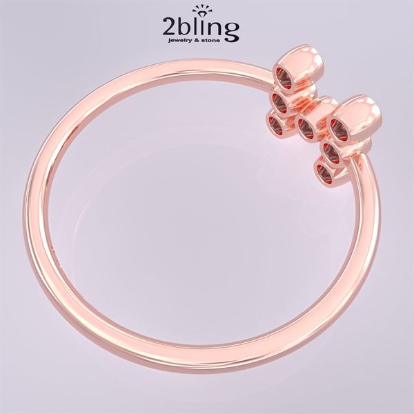  Nhẫn Thiết Kế 18K - Đá Tourmalin - 2BJNTK63 