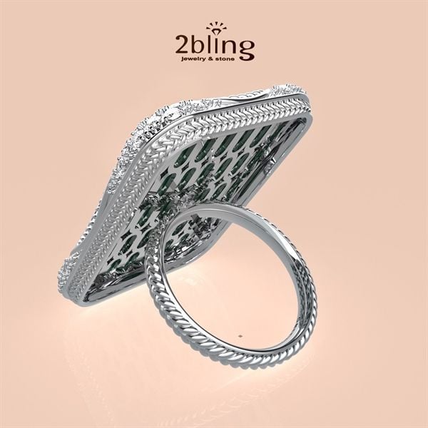  Nhẫn Thiết Kế - Đá Jadeite - 2BJNTK67 