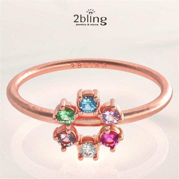  Nhẫn Thiết Kế 18K - Đá Citrine - 2BJNTK28 