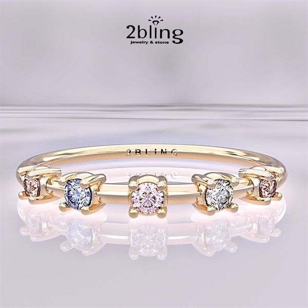  Nhẫn Thiết Kế 18K - Đá Tourmalin - 2BJNTK55 