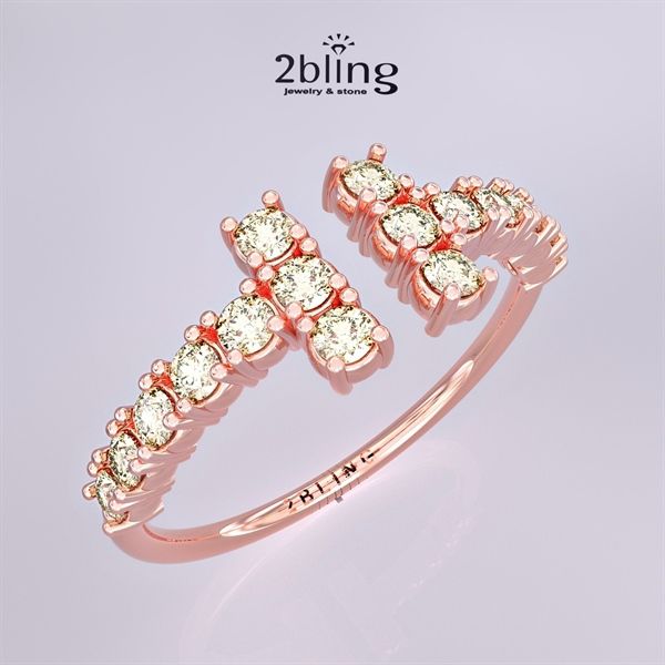  Nhẫn Thiết Kế 18K - Đá Tourmalin - 2BJNTK57 