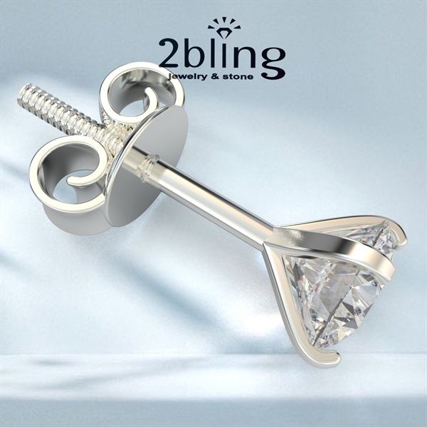  Bông tai NONI7 - 1 hột 5 ly 