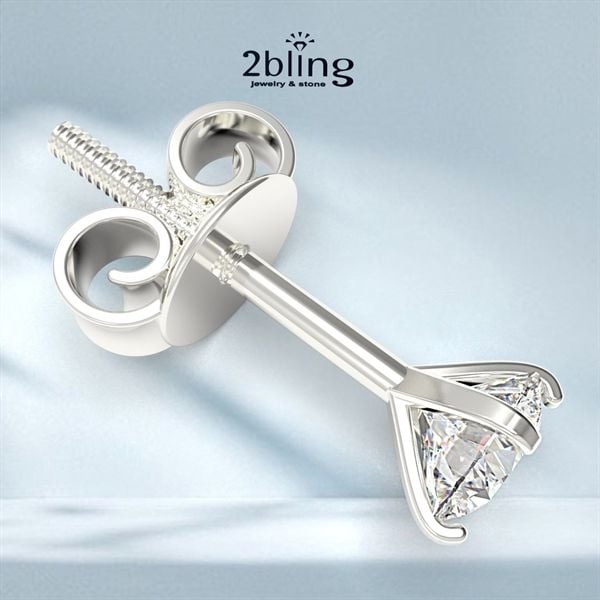  Bông tai NONI7 - 1 hột 4 ly 