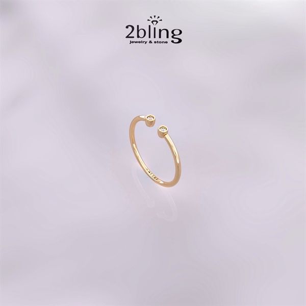  Nhẫn Thiết Kế 18K - Đá Tourmalin - 2BJNTK62 