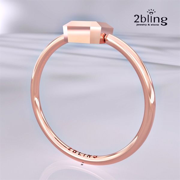  Nhẫn Thiết Kế 18K - Đá Garnet - 2BJNTK34 