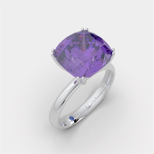  Nhẫn Thiết Kế - Đá Amethyst - 2BJNTK07 