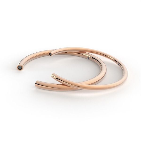  Vòng thiết kế TRO - S95 + Đá Moissanite bảng nhỏ 