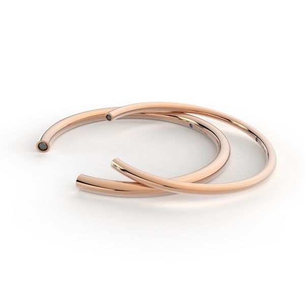  Vòng thiết kế TRO - S95 + Đá Moissanite bảng nhỏ 