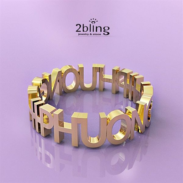  Nhẫn thiết kế 14k (585) - Nhẫn kí tự - SP000546 (CHIÊC) 