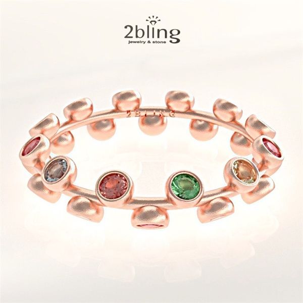  Nhẫn Thiết Kế 18K - Đá Tourmalin - 2BJNTK46 