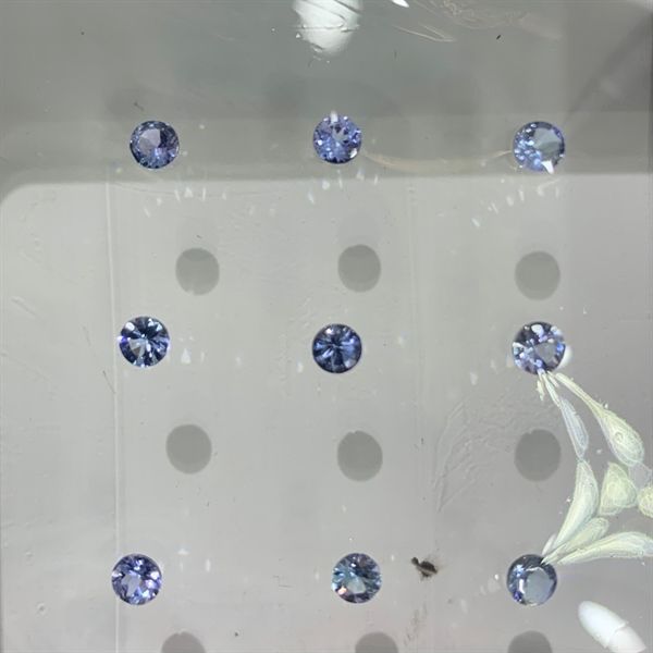  Đá Tanzanite - Tròn 3.5 ly- 0.2 ct 