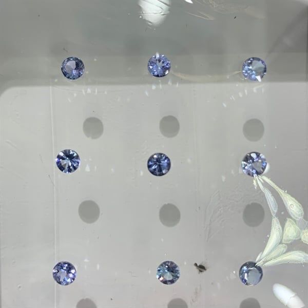  Đá Tanzanite - Tròn 3.5 ly- 0.2 ct 