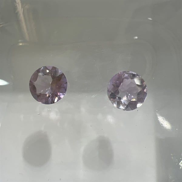 Đá Amethyst-Tròn 8.1ly - 1.60 ct 